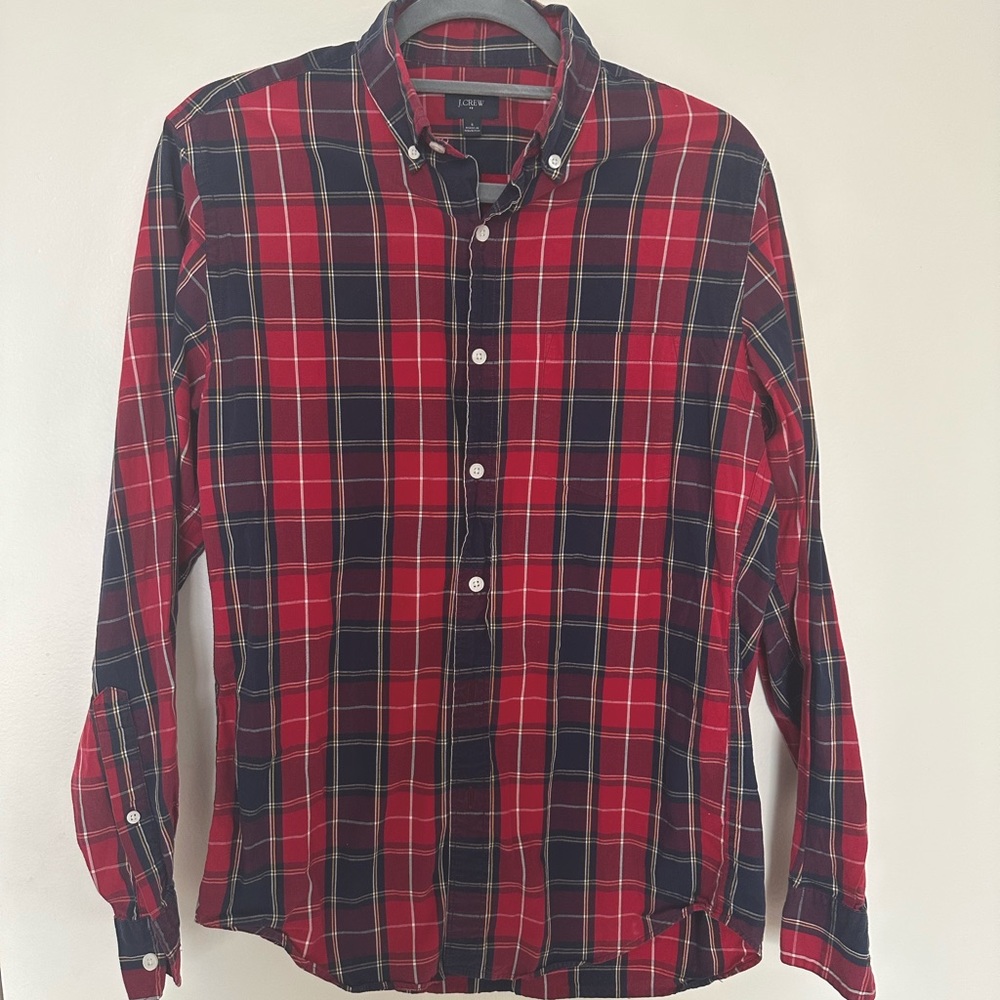 JCrew Plaid Button Up